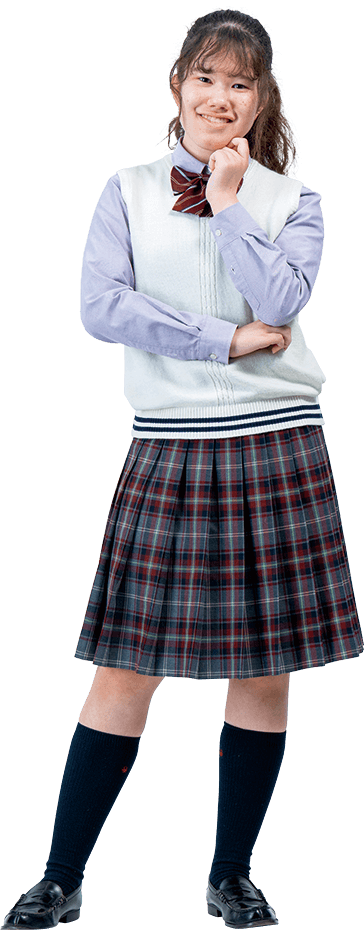 制服姿の女子生徒