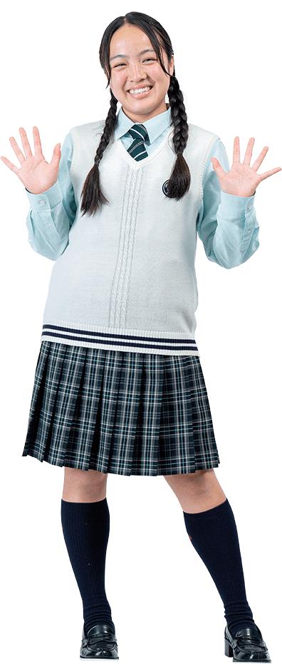 制服姿の女子生徒