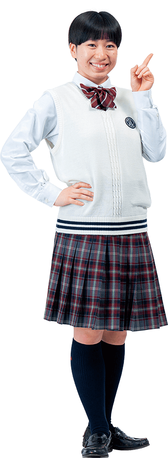 制服姿の女子生徒