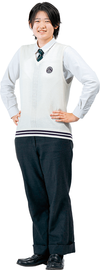 制服姿の女子生徒